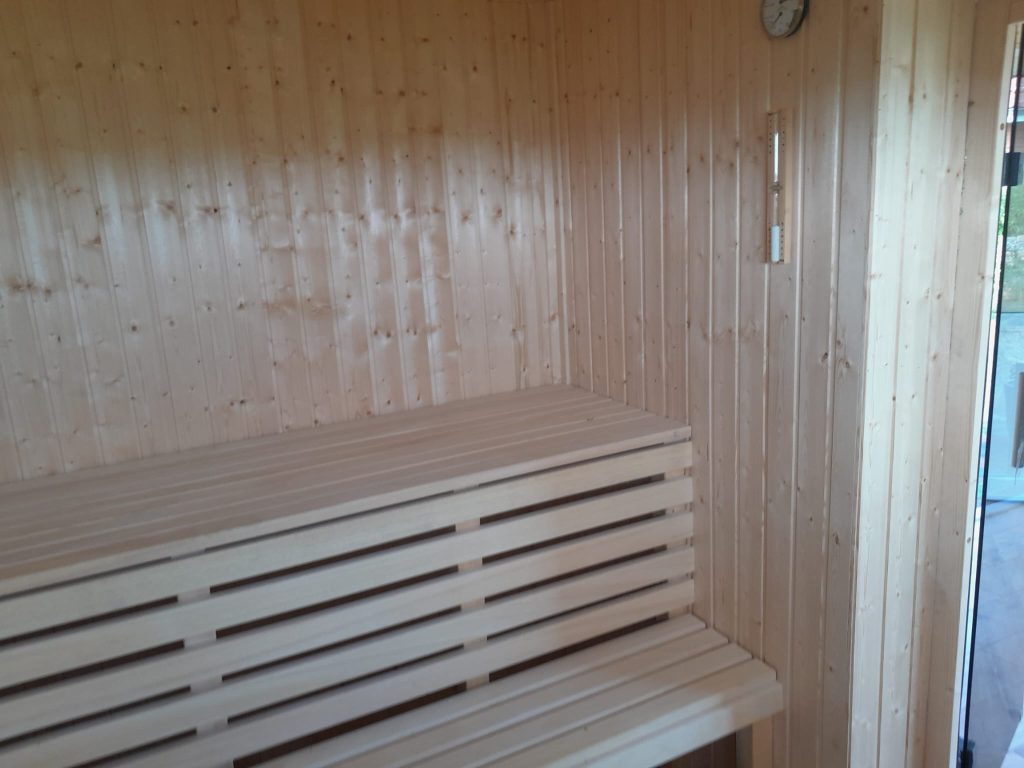 Sauna in Fahretoft von der Zimmerei Matthiesen aus Bargum in Nordfriesland